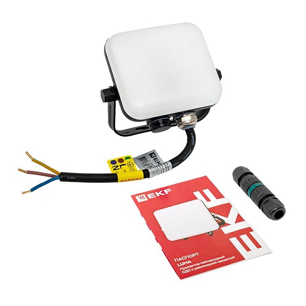 Прожектор светодиодный СДО-4001 10Вт 4000К IP65 с равномерной засветкой LUMA EKF