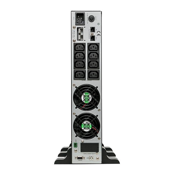 Источник Бесперебойного Питания двойного преобразования E-Power SW900pro-RTB 3000 ВА / 2700 , для монтажа в стойку, c АКБ 8x12В_7 Ач,8 хС13,EPO,RS232, USB, SNMP слот