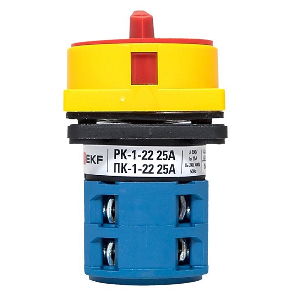 Переключатель кулачковый ПК-1-22 25А 2P "1-0-2" с блокировкой IP65 EKF PROxima