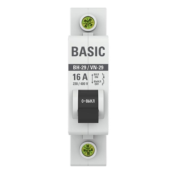 Выключатель нагрузки ВН-29 1P 16А BASIC
