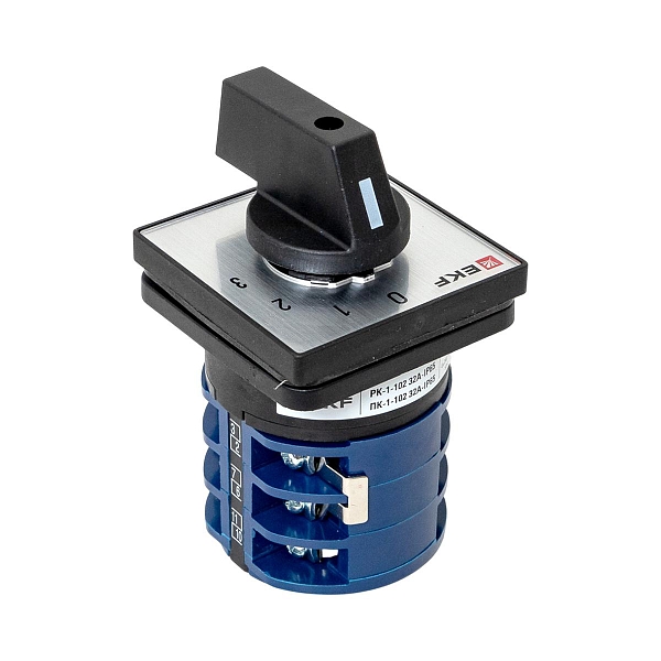 Переключатель кулачковый ПК-1-102 32А 2P «0-1-2-3» IP65 EKF