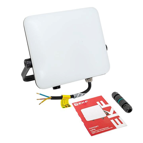 Прожектор светодиодный СДО-4004 50Вт 4000К IP65 с равномерной засветкой LUMA EKF