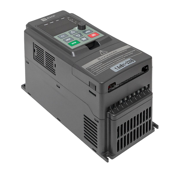 Преобразователь частоты 1,5/2,2кВт 1x230В VECTOR-100 EKF PROxima