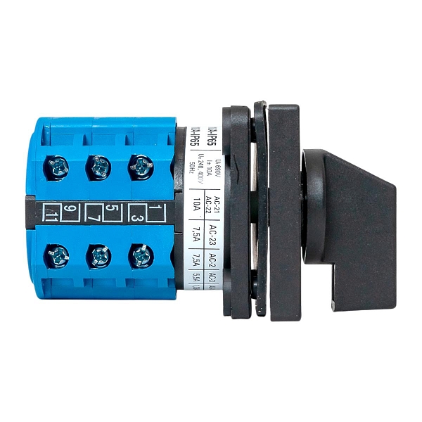 Переключатель кулачковый ПК-1-43 10А 3P «1-0-2» IP65 EKF