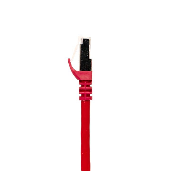 Патч-корд TERACOM CS Cat.6A экранированный S/FTP оболочка LSZH красный (0,5м)