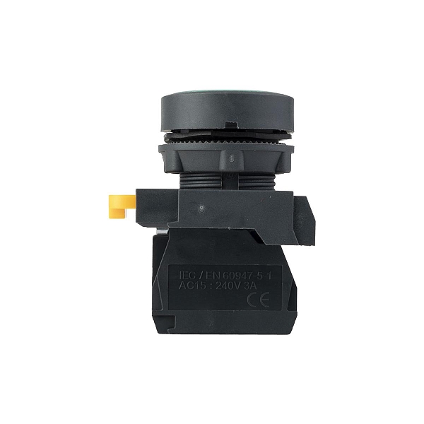 Кнопка SB-21 плоская без фиксации 1NС зеленая IP65 EKF