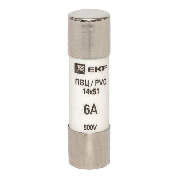 Плавкая вставка цилиндрическая ПВЦ (14x51) 6А EKF 