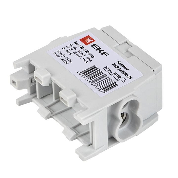 Клемма распределительная КСР с двойным винтом 2x35/2x25 серая EKF PROxima